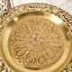 Coupe, plateau sur pied en bronze