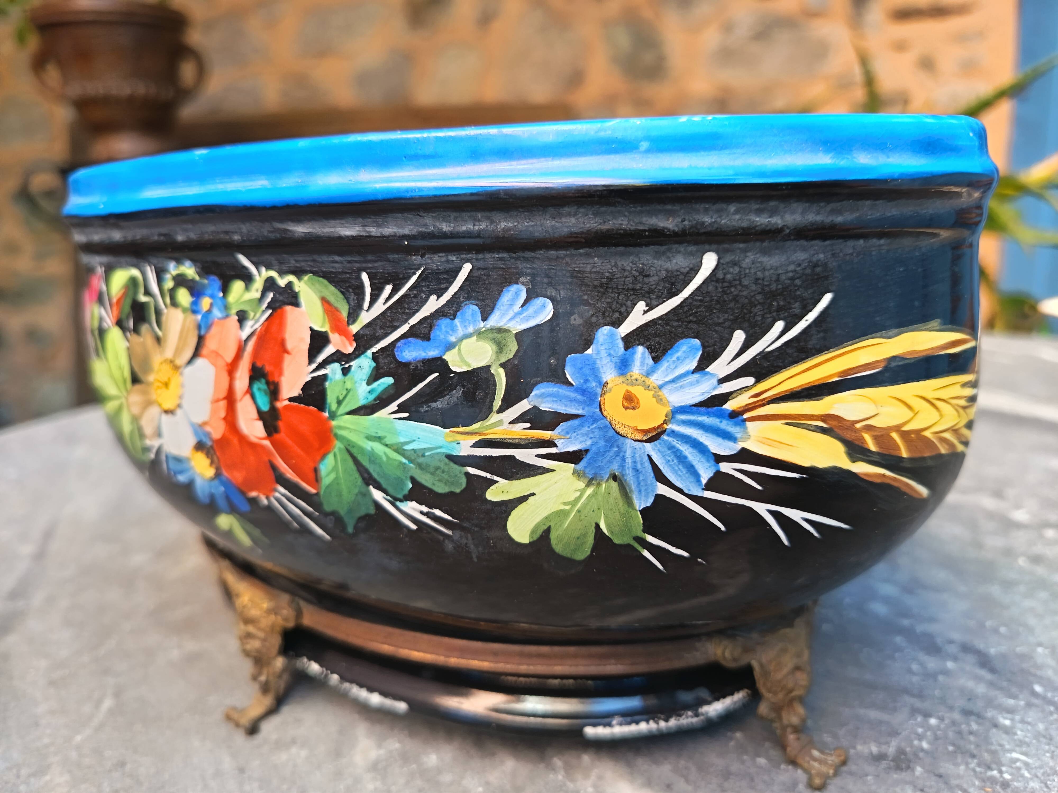 Planter with bronze mount - 1870