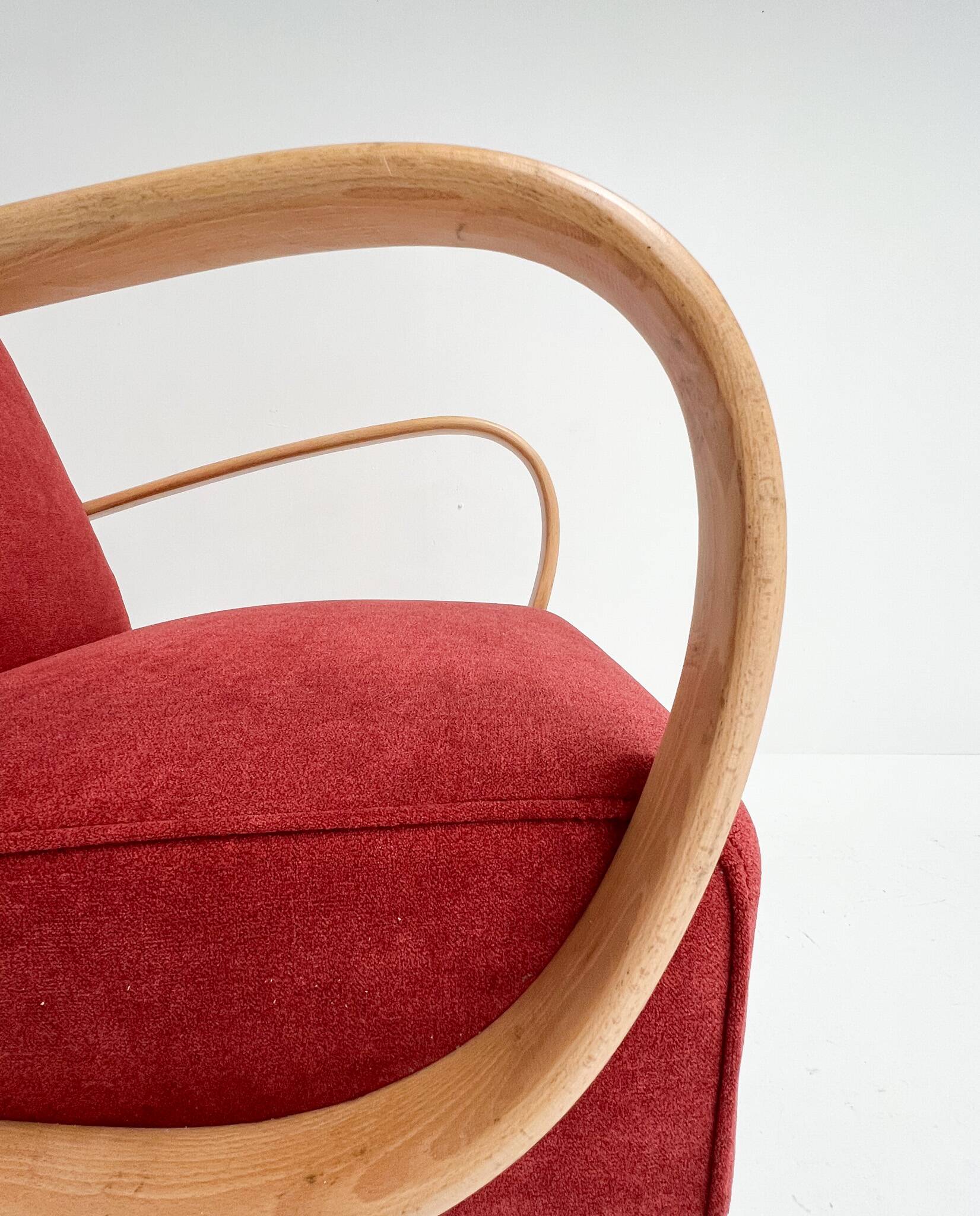 Renovated armchair by Jindrich Halabala, 1950s