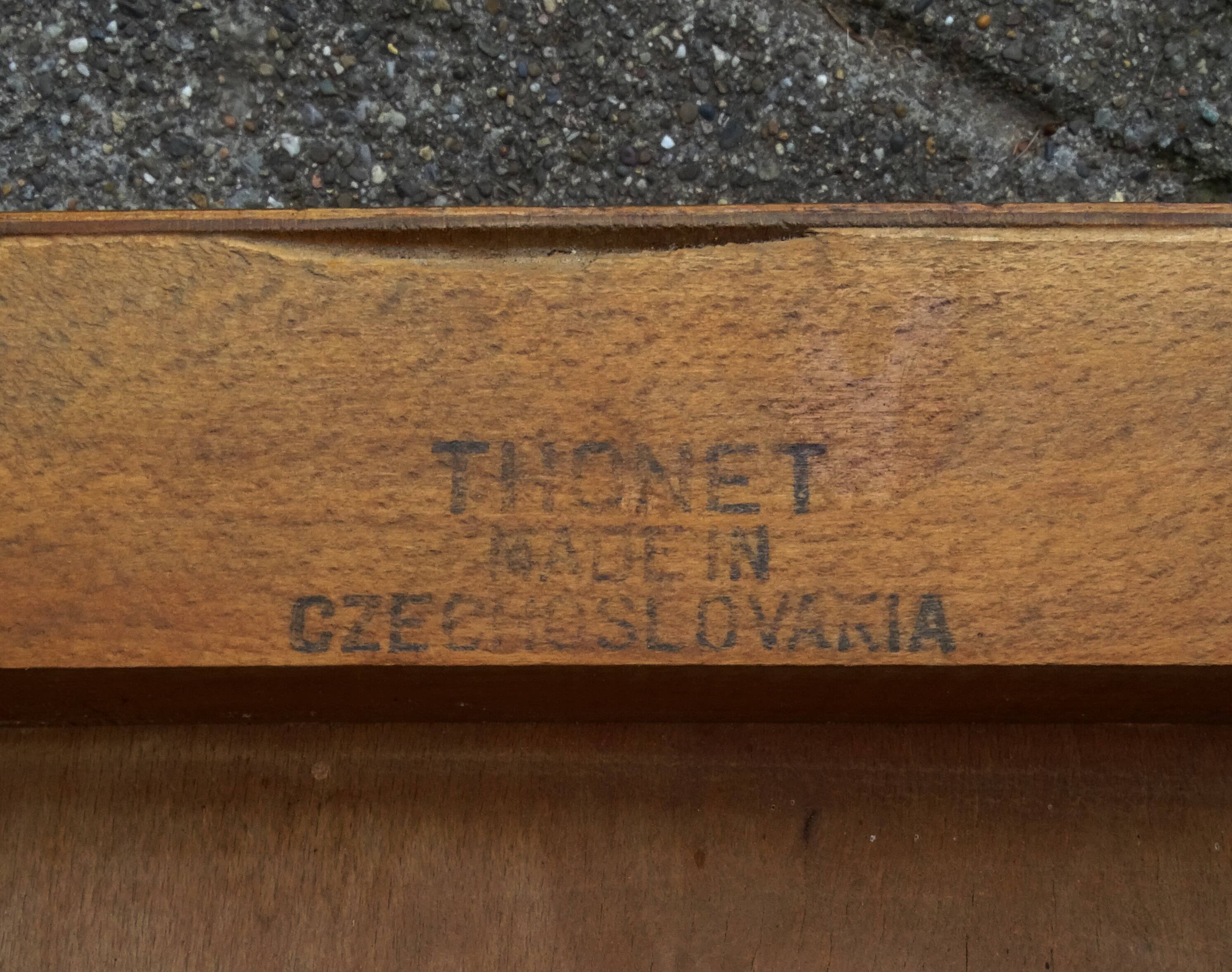 Set of 4 chairs THONET bistrot 1970