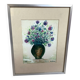 Petit tableau bouquet de fleurs huile sur carton signée