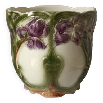 Cache-pot barbotine iris Digoin
