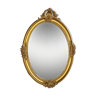 Miroir dans bel encadrement ovale XIXe style Louis XV 44x32 cm 44x32cm