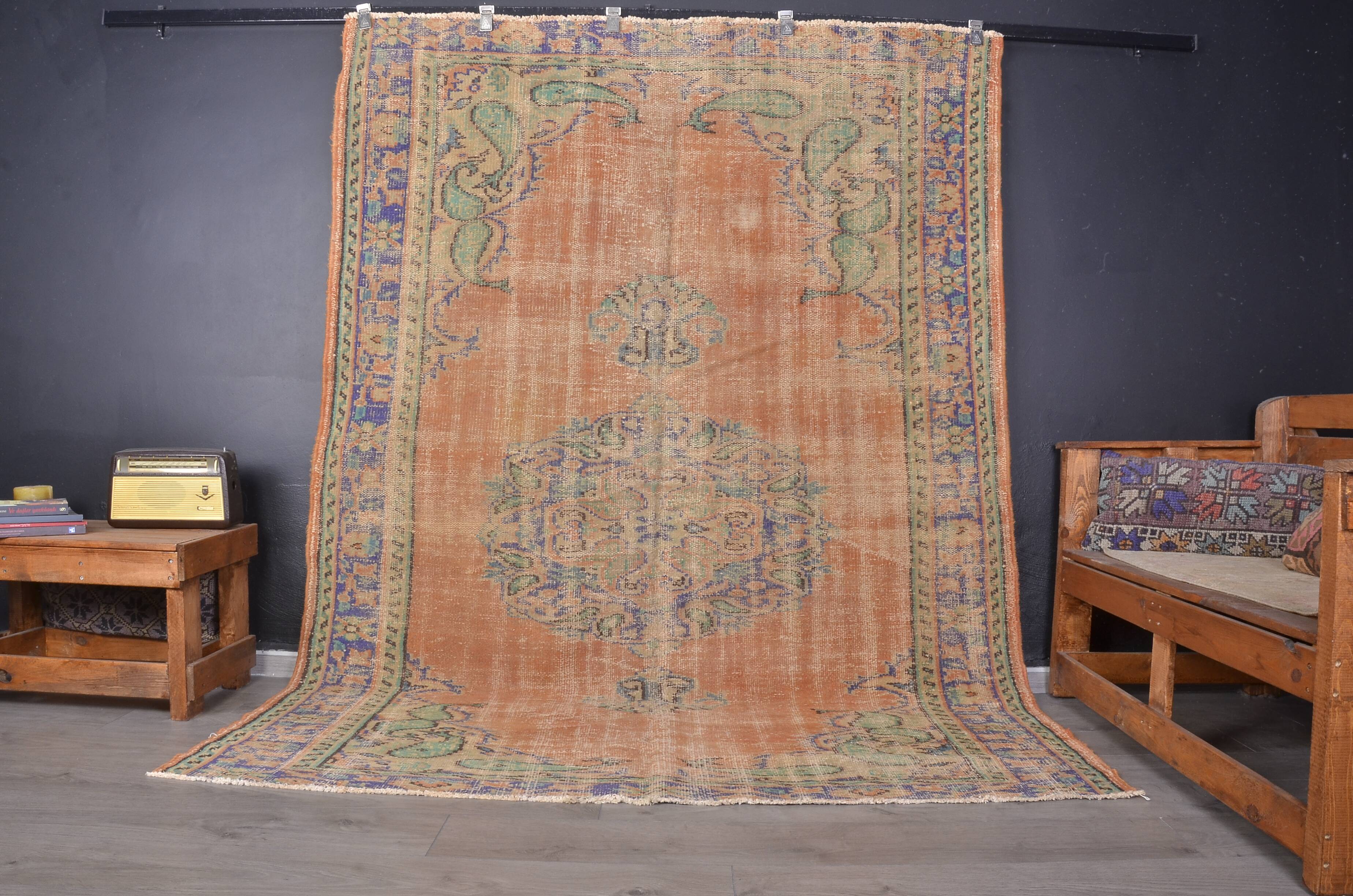 Antique Floral Oushak Home Living Rug sku 1900