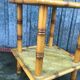 Table basse étagère bambou vintage