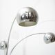 3-arm floor lamp in chromed metal, 1970s