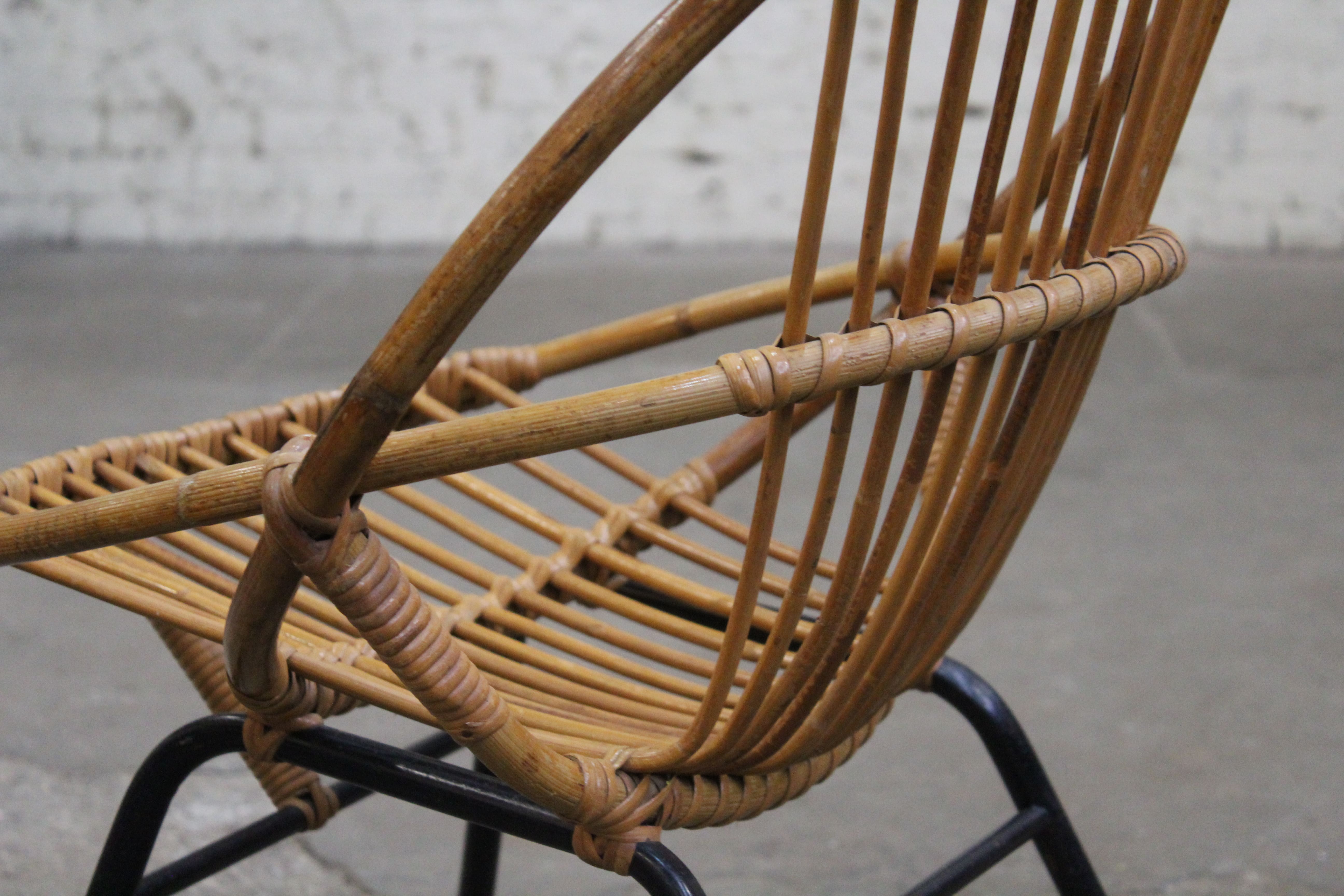 Armchair child vintage rattan Rohe Noordwolde