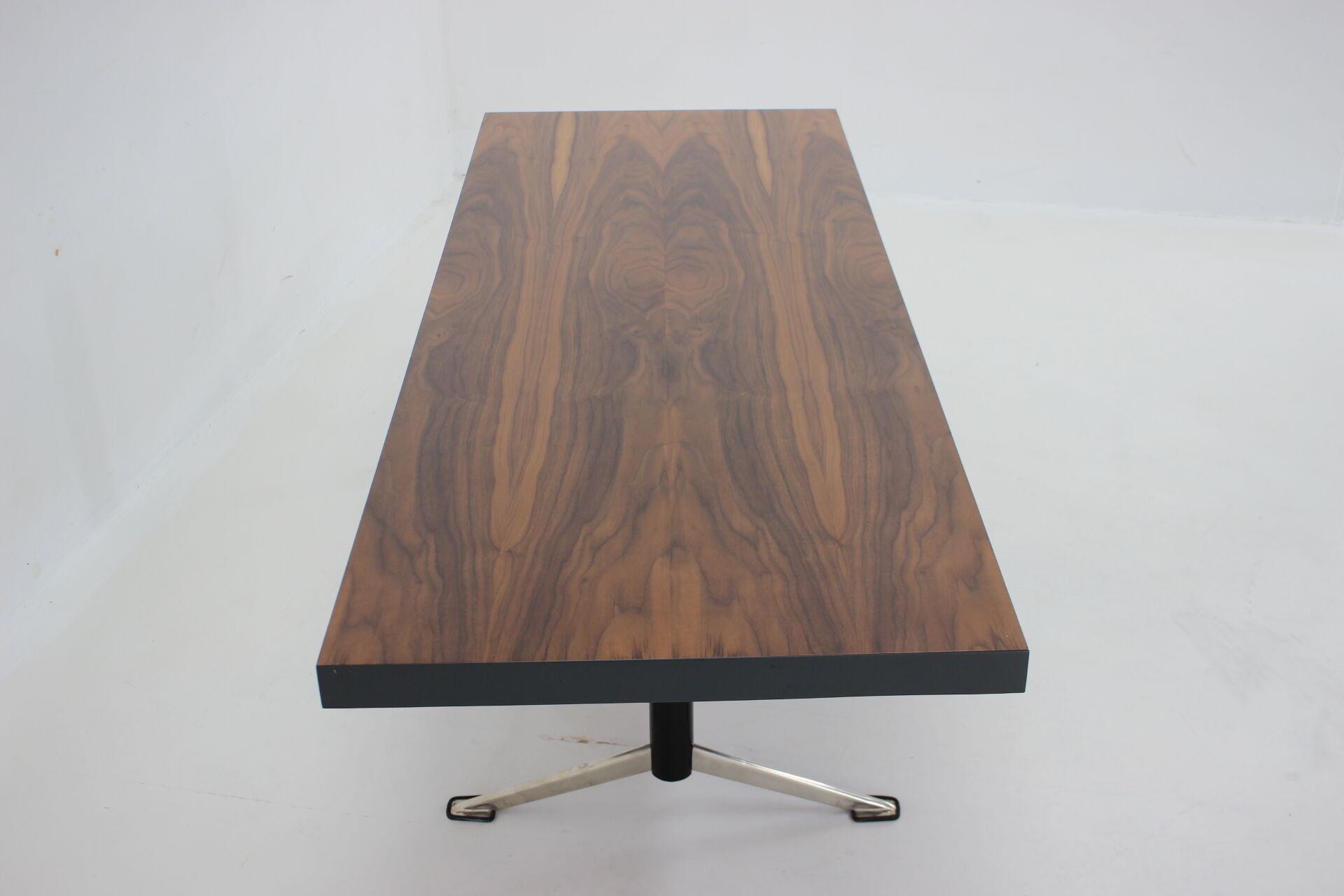 1970s Restored Walnut Coffee table ,Czechoslovakia