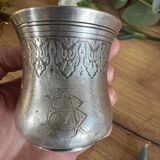 Silver-plated metal timbale