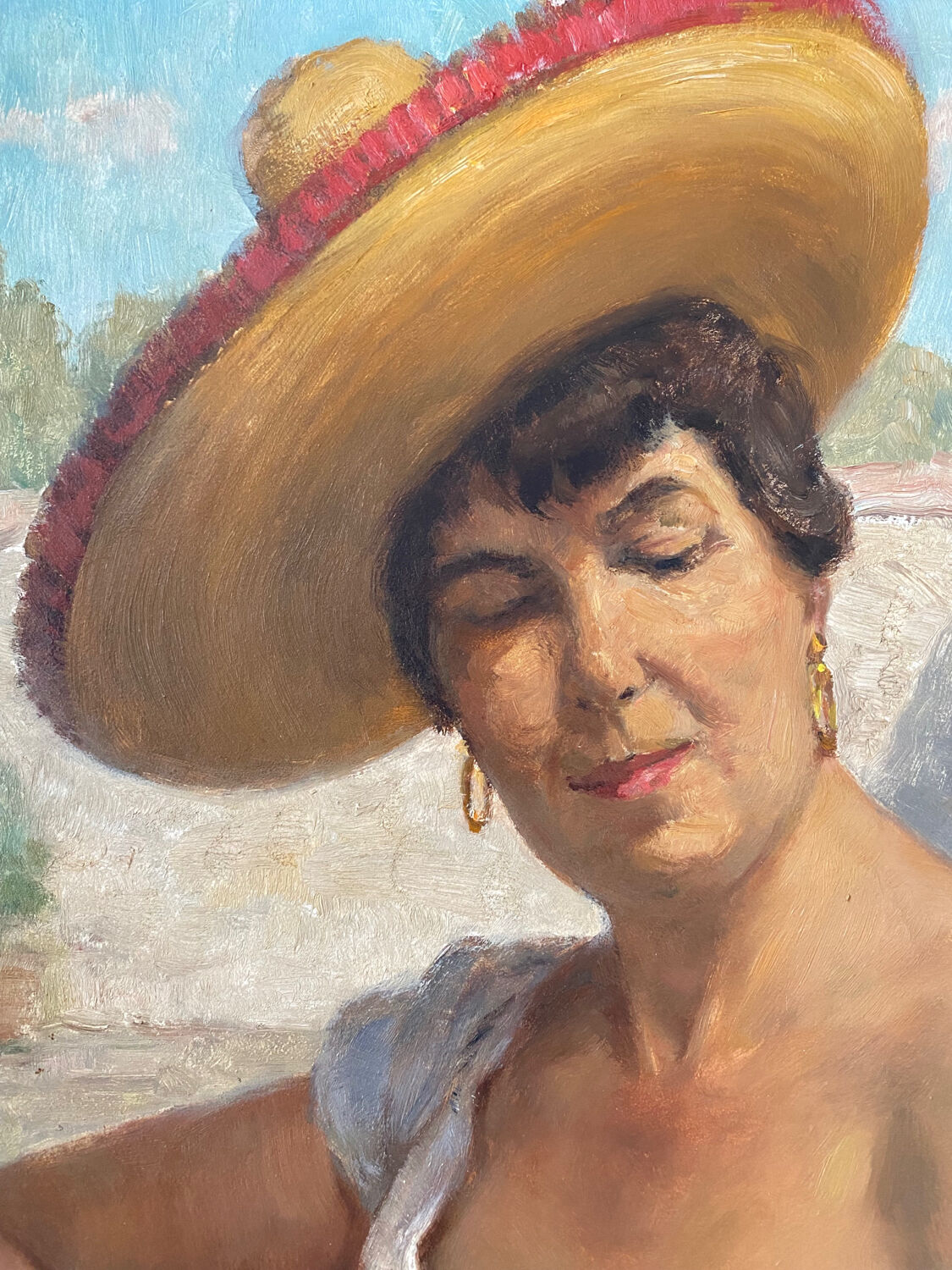 Spanish portrait on guitar