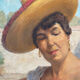 Spanish portrait on guitar