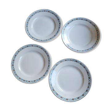 Lot n°1 of 4 flat plates BRE PMPS from Longwy