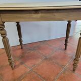 Table rectangulaire ancienne en orme massif