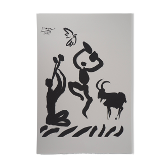 Pablo Picasso: The Dance of the Faunes, signed lithograph