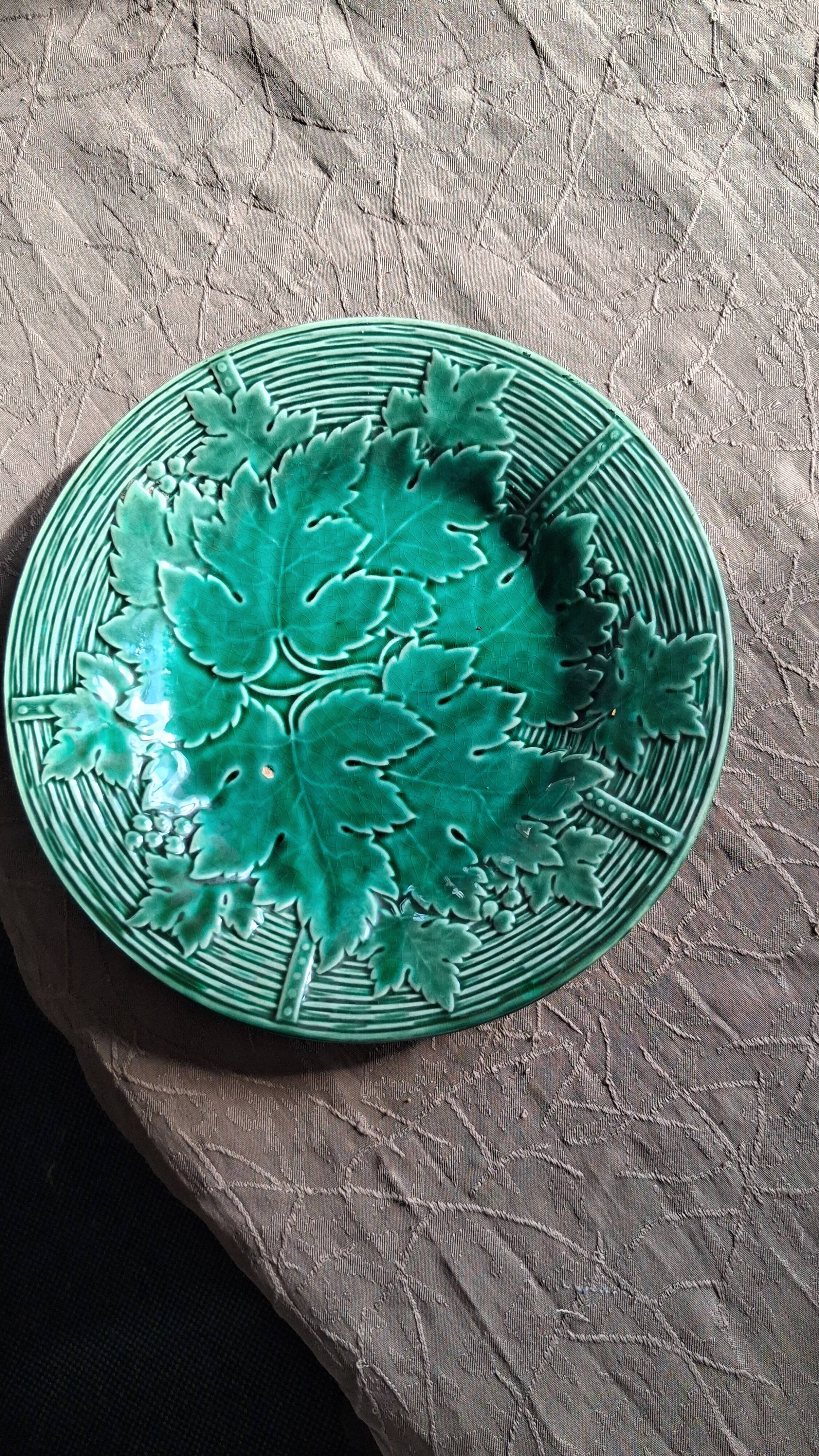 Gien earthenware dessert plates