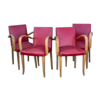 Suite of 4 bridge chairs