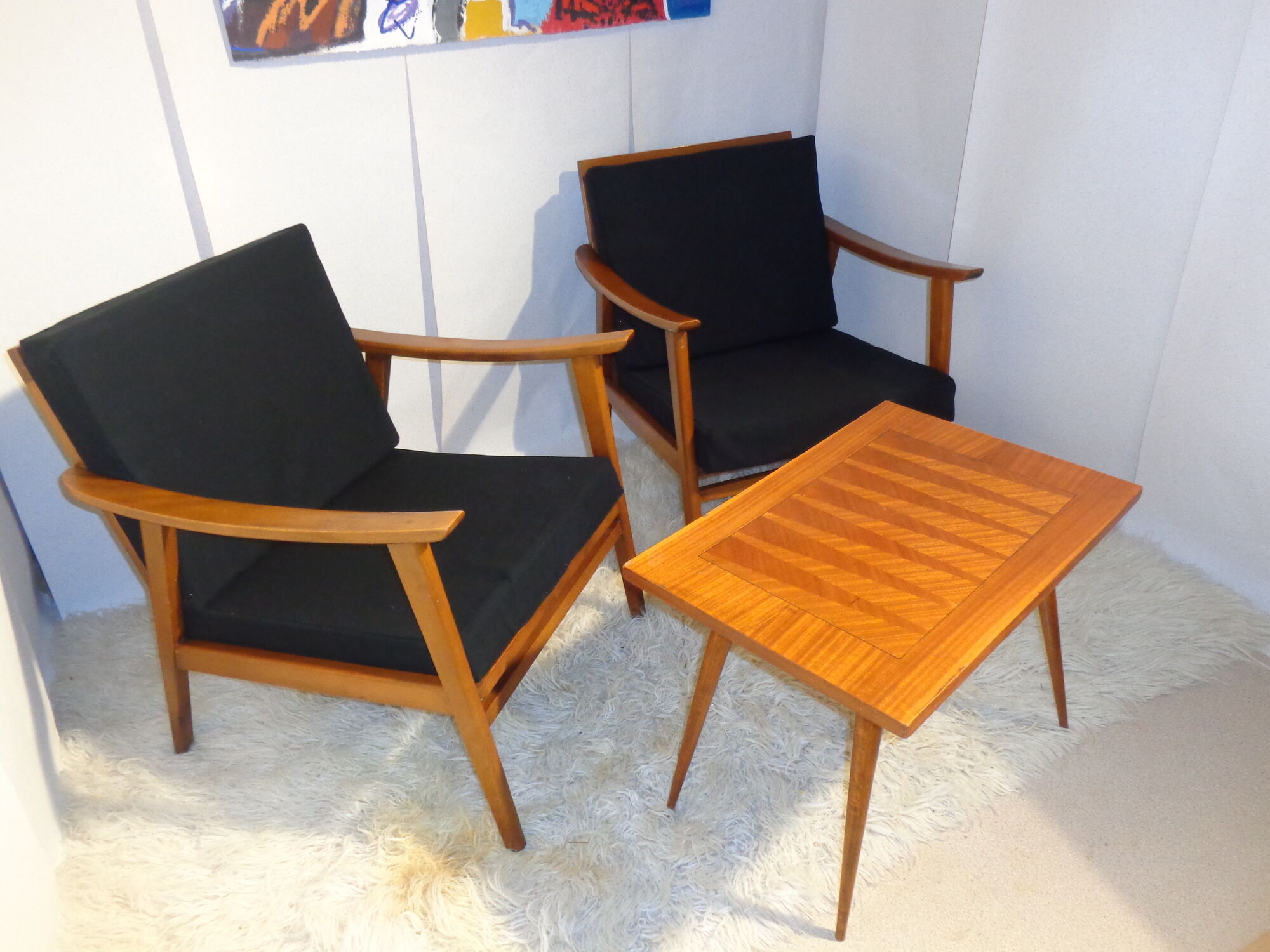 Pair of armchairs scandinavian of the 1960s