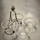 1 old aperitif server in metal and glass