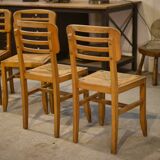 Ensemble de 6 chaises Pierre Cruège 1950’s