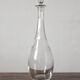Antique crystal carafe engraved with a laurel leaf frieze
