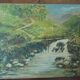 Late 19th century painting on panel, countryside landscape