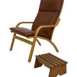 Vintage brutalist footstool minimalist design