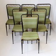 Suite de 6 chaises vintage 1950