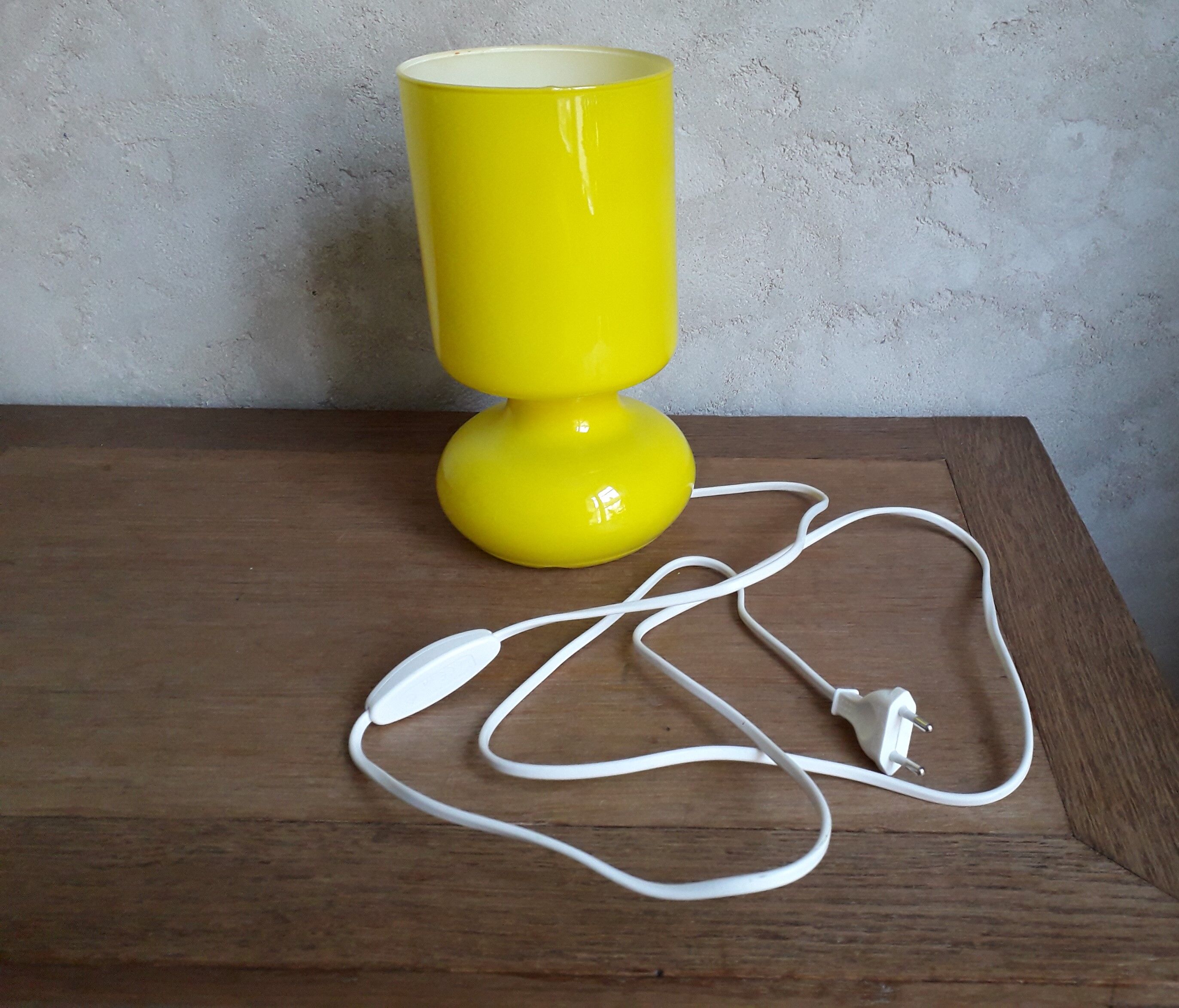Ikea Lykta yellow canary lamp vintage 90s