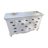 Ensemble commode/grainetier et ses lampes a poser