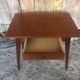 Old scandinavian wooden desk compass feet + drawer 70s vintage