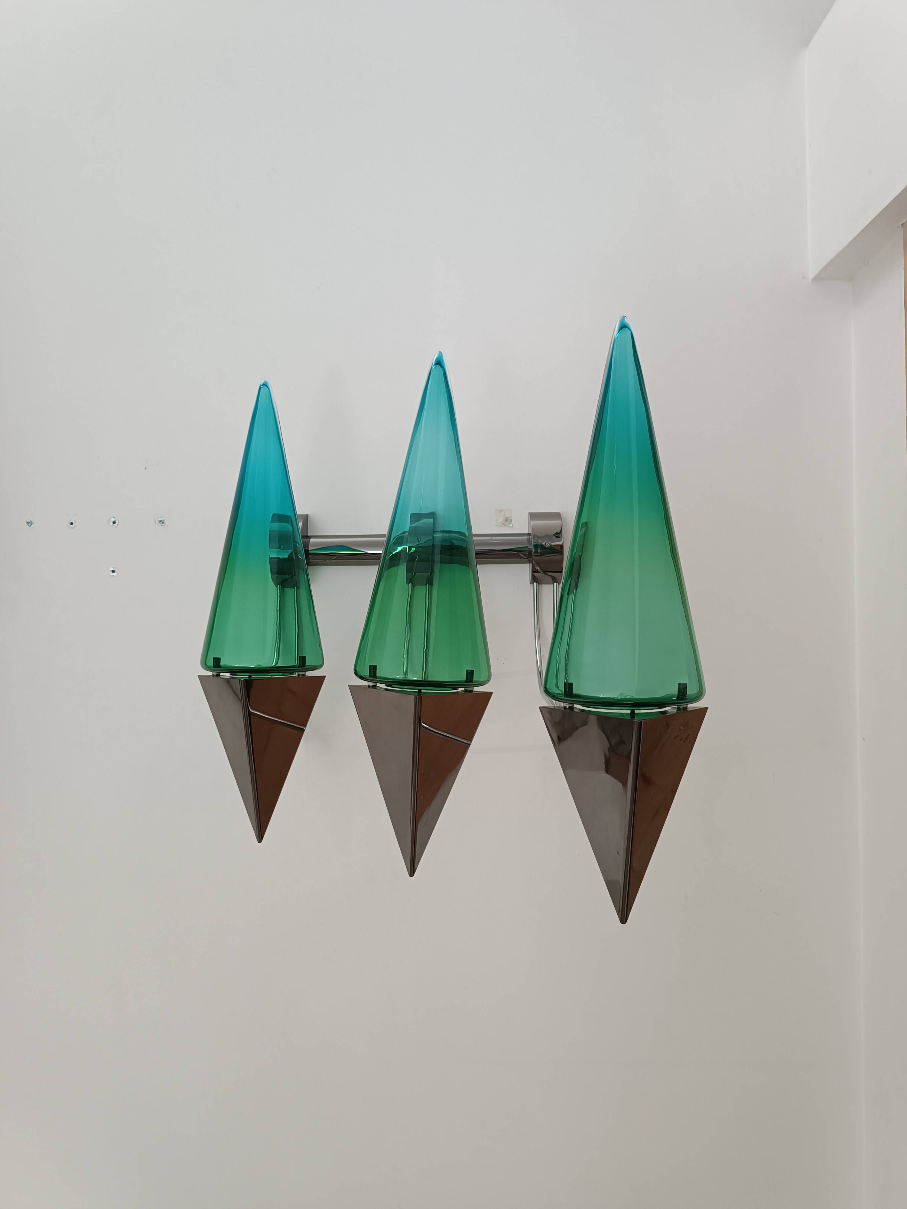 Important wall light by Guido De Majo 1970s