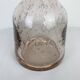 Biot purple bubbled glass bottle vase