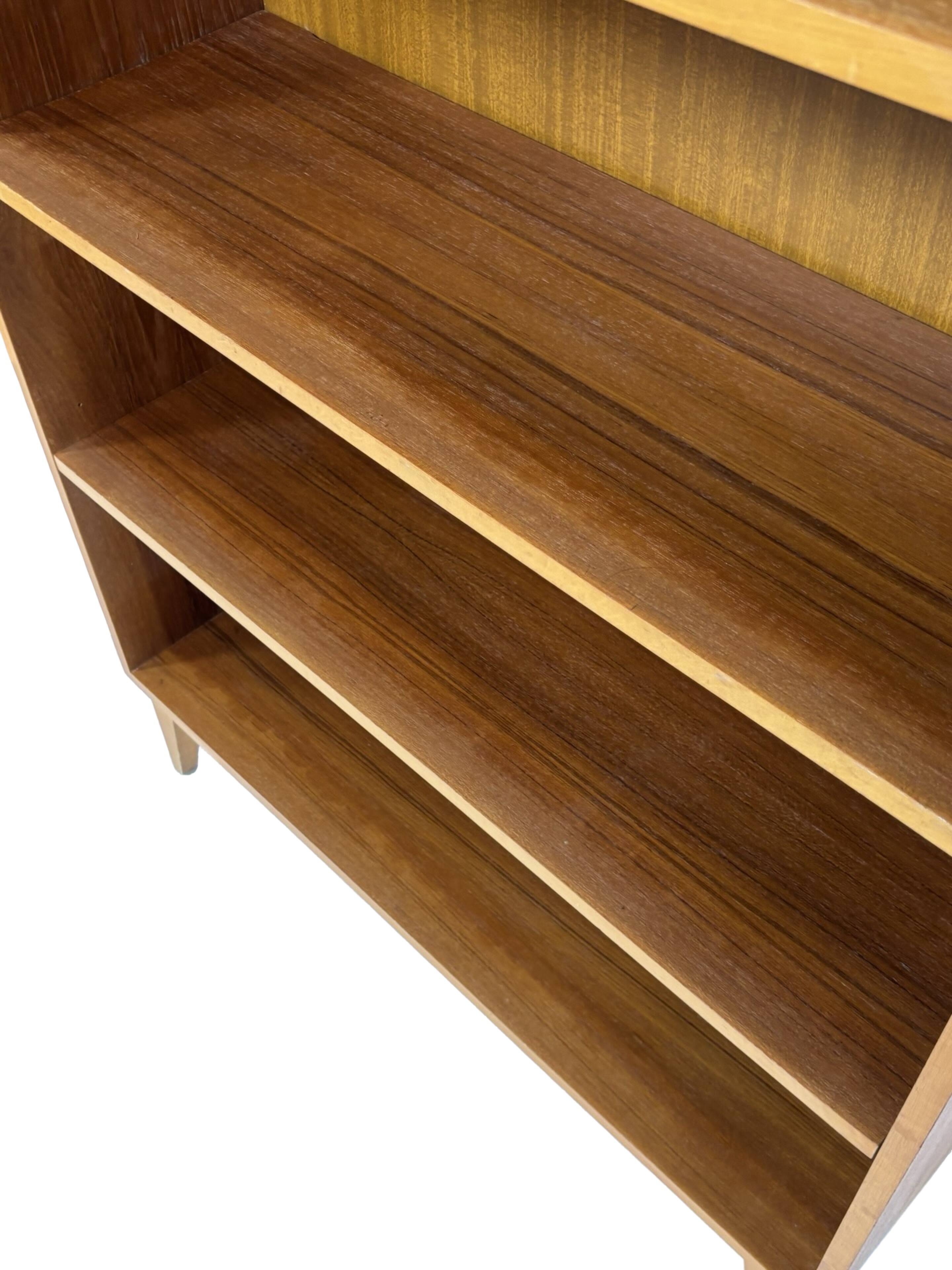 Large vintage teak bookcase, Danish design, 1960s