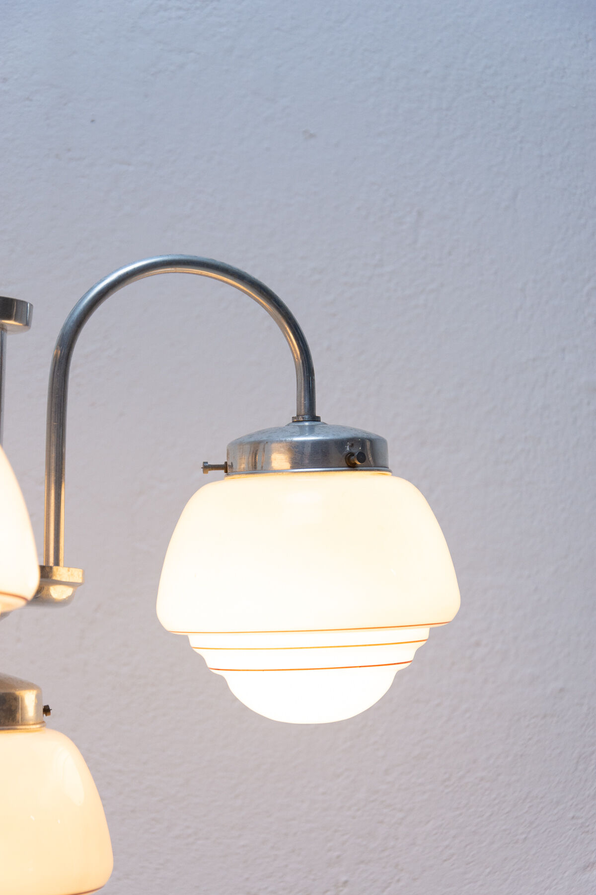 Lustre Art déco à trois bras, années 1930