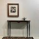 Elegant marble and rosewood console table, Italy, 1950s