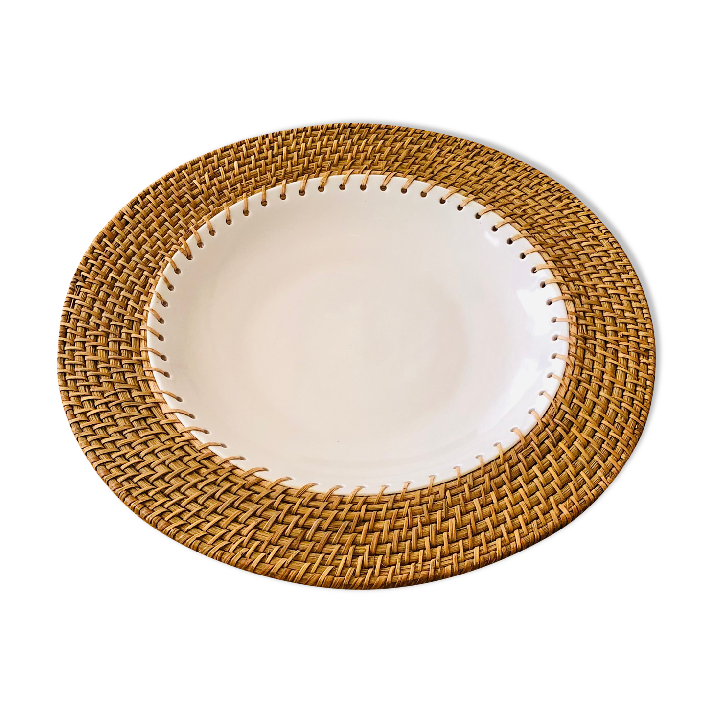 D42cm ceramic fruit dish and basketry