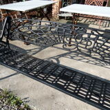 Art Nouveau iron bench