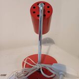 70's red desk lamp