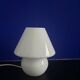 Small mushroom lamp in white opaline