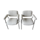 Pair of chairs CM197 by Pierre Paulin, in curly wool