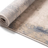 2.4x3.4 m Blue and beige wool rug
