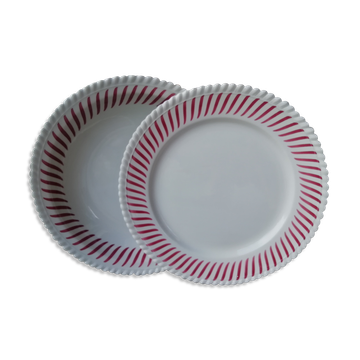 Paire de plats de service