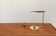 Mid-century minimalist brass table lamp by Rosemarie & Rico Baltensweiler for Baltensweiler.