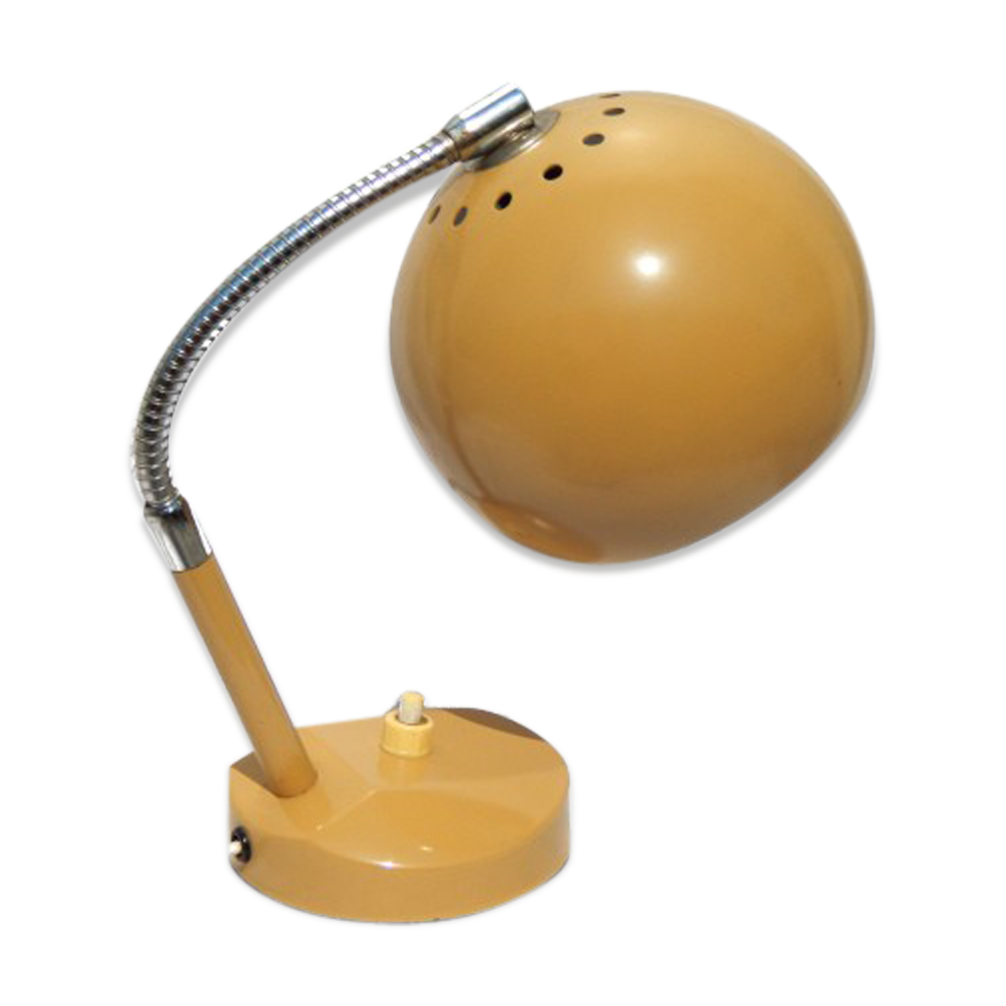 Lamp vintage bedside switch enamelled metal office