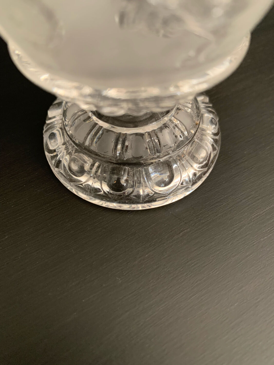 Baccarat crystal mustard