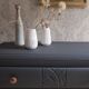 Retro charcoal grey chest of drawers
