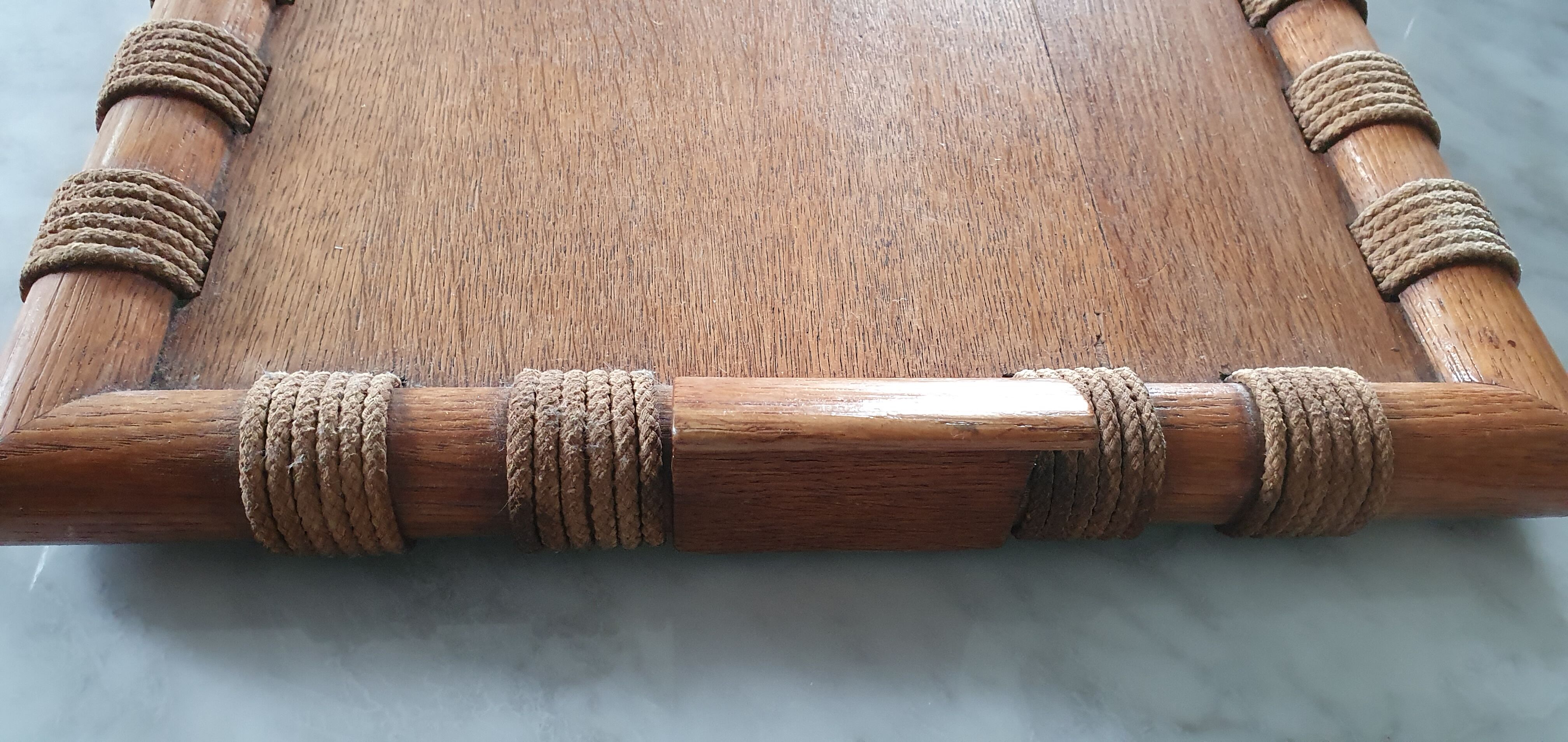 Scandinavian wooden and rope plateau