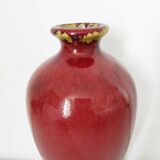 Chinese red ceramic vase 23 cm