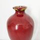 Chinese red ceramic vase 23 cm