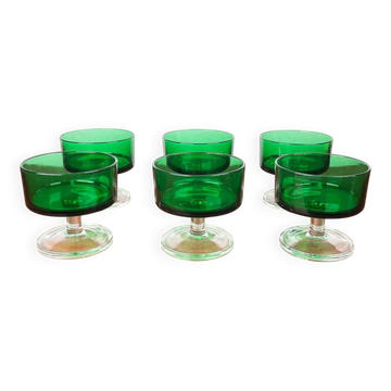 Vintage drinking glasses by Luminarc, 1970s, set of 6.